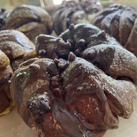 Chocolate Cruffins at Planted Bakery in Fort Worth