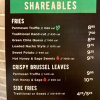 Appetizer Menu  at Hopdoddy Burger Bar in Round Rock