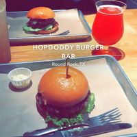 El Diablo Burger, (sub with Impossible patty). Cheese can be removed.  at Hopdoddy Burger Bar in Round Rock