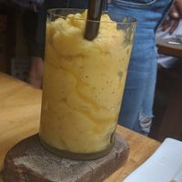 Frozen passion fruit drink at Fonda Al Pirata in Havana