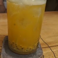 Passionfruit drink at Fonda Al Pirata in Havana