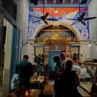 inside at Fonda Al Pirata in Havana