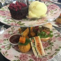 Vegan high tea close up  at The Store in Tai Tapu