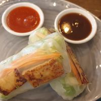 Tofu rice paper rolls at Gaijin in Bendigo