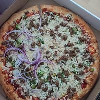 all-dressed pizza at Milano Pizza in Ottawa