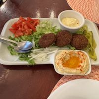Falafel Plate with Vegan Garlic Mayonnaise   at O'Libano in San Jose