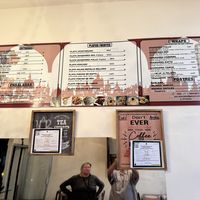 Menu on the Wall   at O'Libano in San Jose