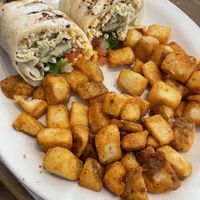 Breakfast wrap   at Queens Coach in Niagara Falls