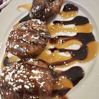 Vegan fried Oreos   at Queens Coach in Niagara Falls