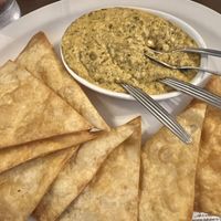 Vegan spinach artichoke dip (SO YUM!)  at Queens Coach in Niagara Falls