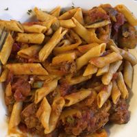 Sausage pasta  at Queens Coach in Niagara Falls