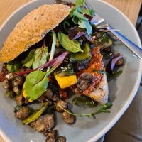 Pulled mushroom broodje at Hé Jij in Katwijk Aan Zee