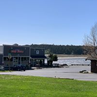 View from the picnic table  at El Taco 'Bout It in Lopez Island