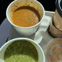 Salsa is so good.  at El Taco 'Bout It in Lopez Island