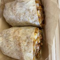 Cali bae burrito with beans added  at Chicana Vegana in Fullerton