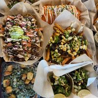 Lots of yummy food  at Chicana Vegana in Fullerton