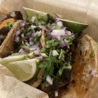 Al Pastor Tacos soooooooo good!  at Chicana Vegana in Fullerton