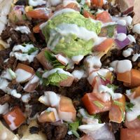 Nachos with Asada  at Chicana Vegana in Fullerton