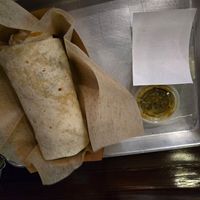 El classico burrito with mild sauce at Chicana Vegana in Fullerton