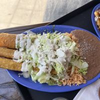 Potato taquitos   at Chicana Vegana in Fullerton