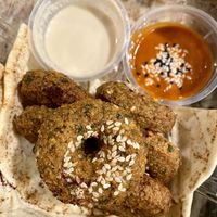 Falafels....yummy at Vegan Stops in Garden Grove