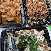 So much food! Yum  at Vegan Stops in Garden Grove