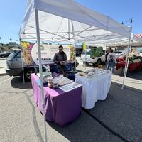 Stand at Farmer’s Markett  at Vegan Stops in Garden Grove