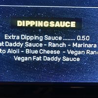 Menu at Fat Daddy's Pizzeria in Provo