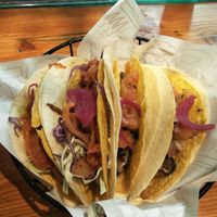 Pumpkin and mushroom tacos. at La Mesa in Shanghai