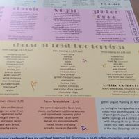 Menu at Heart-Garden Waffles & Coffee in Amsterdam