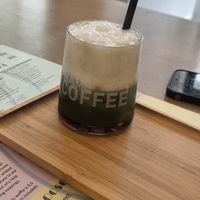 Matcha Latte at Heart-Garden Waffles & Coffee in Amsterdam