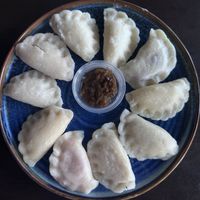 Vegan sample dish   at Tata's Pierogi in Elk Grove Village