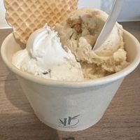 Stracciatella and stroopwafel  at IceLab NiceCream Creations in Antwerpen