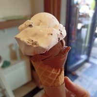 Choco and stracciatella at IceLab NiceCream Creations in Antwerpen