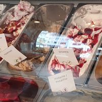 Some of the available flavours. at IceLab NiceCream Creations in Antwerpen