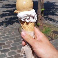 Coffee and tiramisu at IceLab NiceCream Creations in Antwerpen