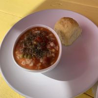 The best soup.  at Root 66 Cafe in Santa Fe