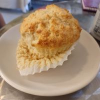 Coconut muffin at Root 66 Cafe in Santa Fe