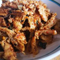 Vegetarian Chicken Yum Salad at VeggieJ - อาหารเจสะพานหัน in Bangkok