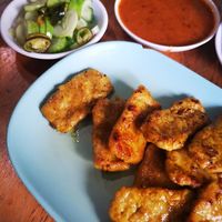 Vegetarian Pork Satay at VeggieJ - อาหารเจสะพานหัน in Bangkok