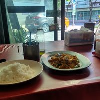 Vegan Spicy Chicken at VeggieJ - อาหารเจสะพานหัน in Bangkok