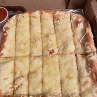 Vegan garlic cheese bread  at Slice of the Burg in St Petersburg