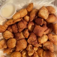 Vegan cinnamon bites with icing  at Slice of the Burg in St Petersburg