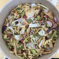 Sunset stir fry at KOA Bistro & Bar in Ljubljana