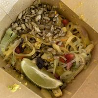 Mana rice noodles at KOA Bistro & Bar in Ljubljana