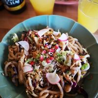 Paniolo udon at KOA Bistro & Bar in Ljubljana