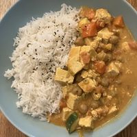 tofu curry  at KOA Bistro & Bar in Ljubljana