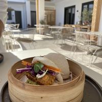 Tofu bao  at Koukoumi Hotel in Mykonos