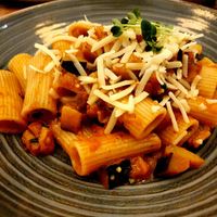 Tortiglioni alla Norma #Veganuary at Da Noi in Dusseldorf