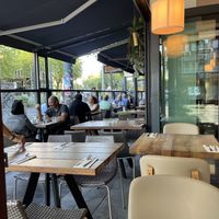 Outside seating  at Da Noi in Dusseldorf